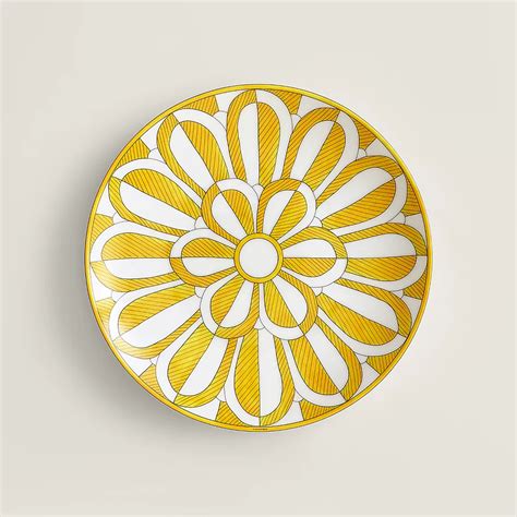 hermes soleil dessert plate|Hermes outdoor tableware.